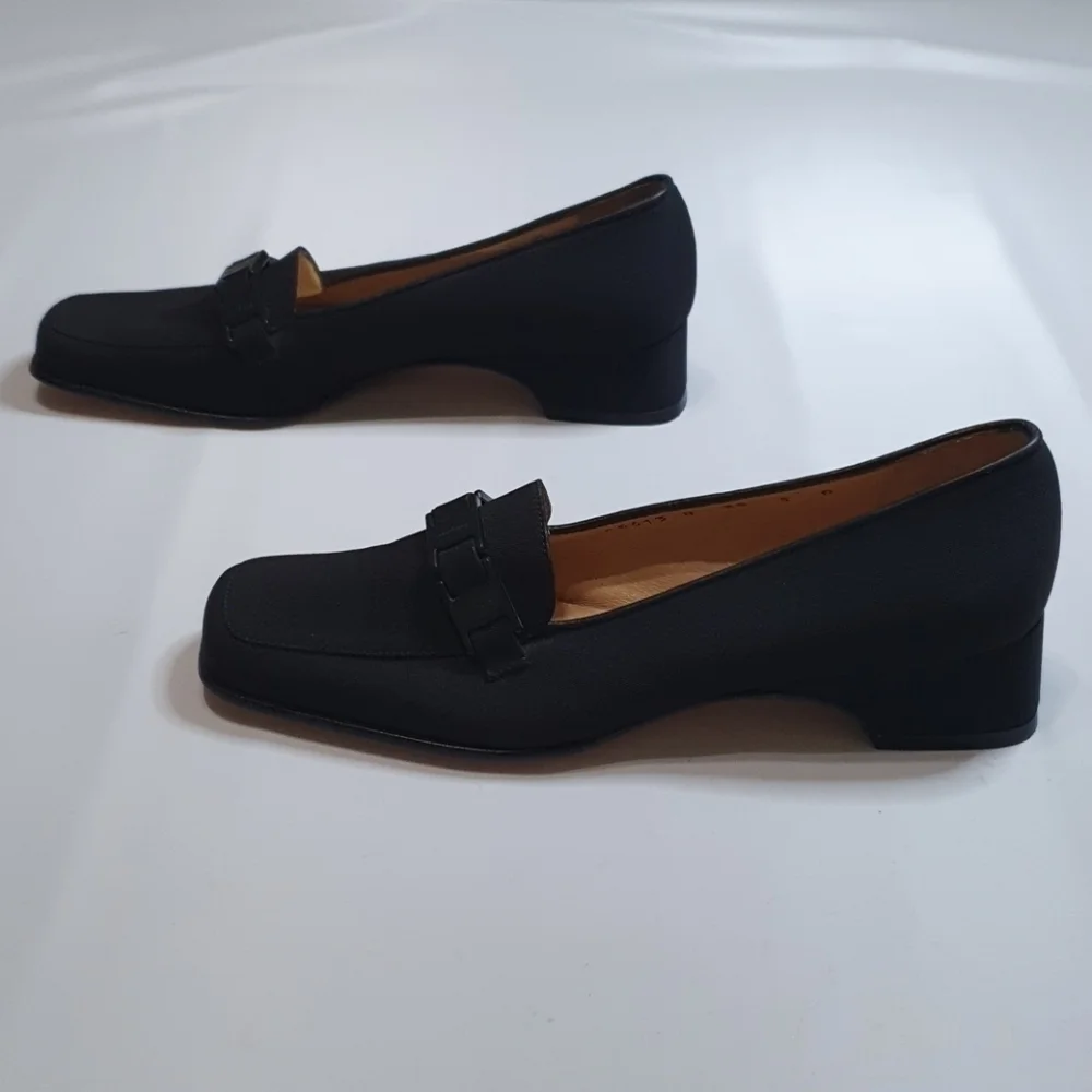 NEW Salvatore Ferragamo Vintage Tours Slip on Bla
